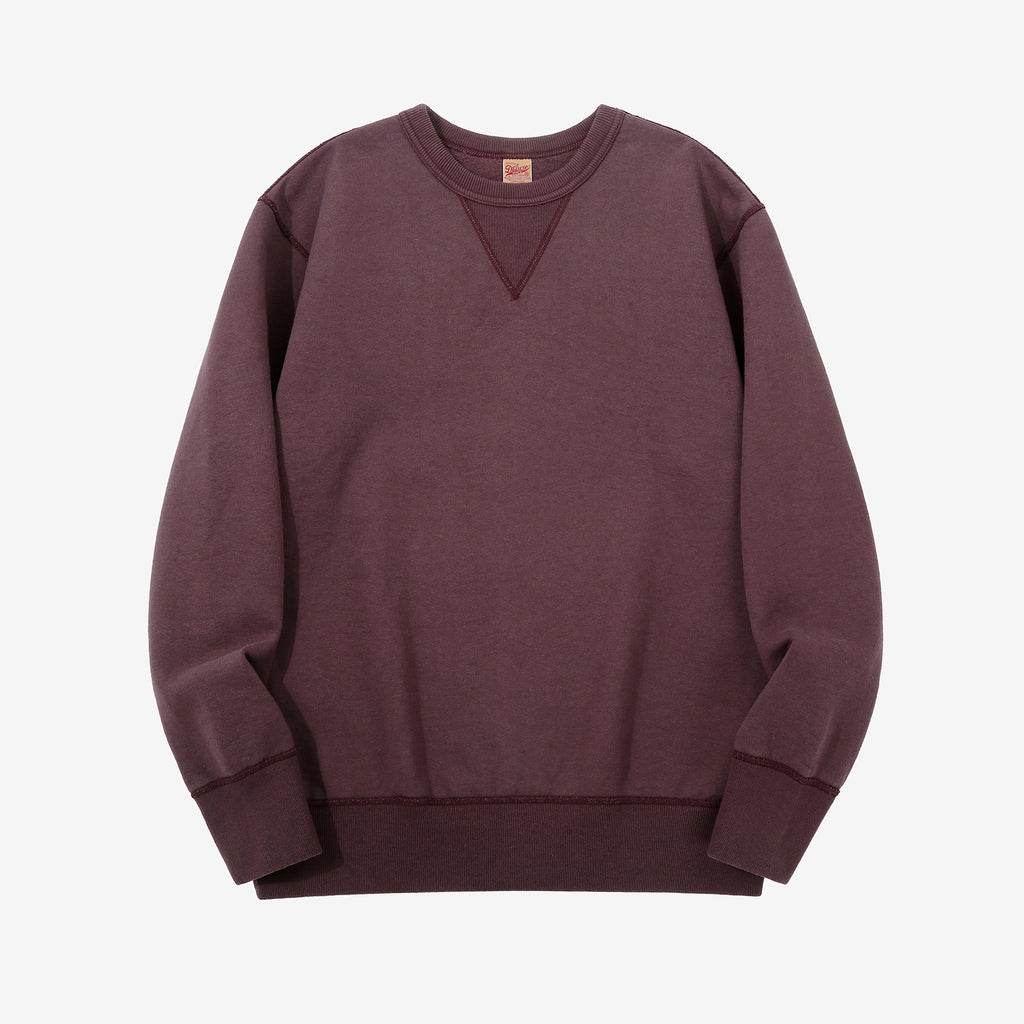Deluxeware S101-00 20oz Loopwheeled Sweatshirt in Deep Bordeaux – Front View