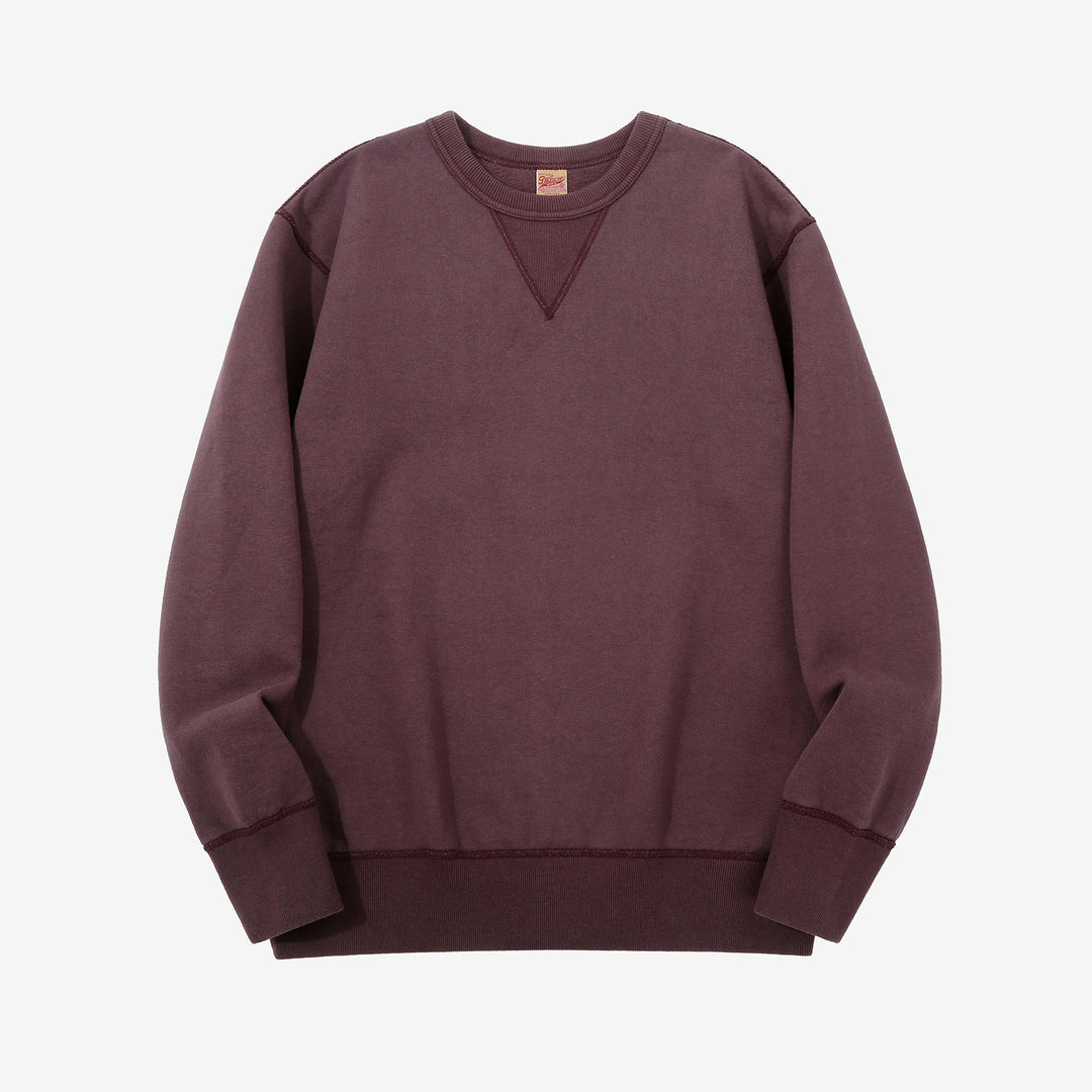 Deluxeware S101-00 20oz Loopwheeled Sweatshirt in Deep Bordeaux – Front View