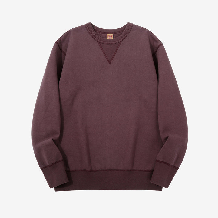 Deluxeware S101-00 20oz Loopwheeled Sweatshirt in Deep Bordeaux – Front View