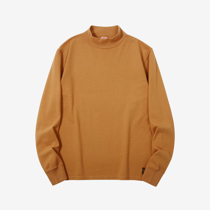 Deluxeware M300 “Azuma-Knit” Lightweight Mock Neck Sweatshirt Made in Japan D.Cam Front View