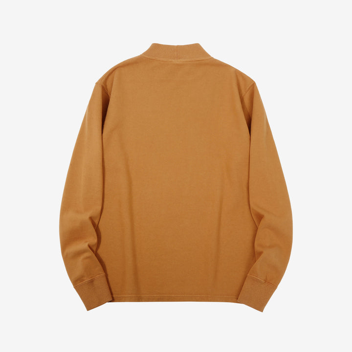 Deluxeware M300 “Azuma-Knit” Lightweight Mock Neck Sweatshirt Made in Japan D.Cam Back View
