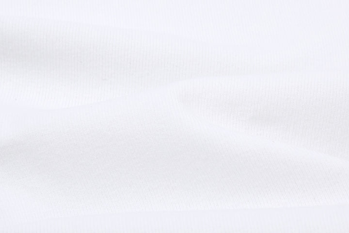 Deluxeware TNKP-00 Heavyweight Ribbed Knit Tank Top Fabric Close Up White