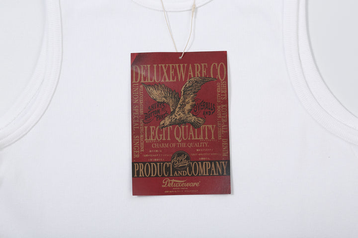 Deluxeware TNKP-00 Heavyweight Ribbed Knit Tank Top Paper Tag