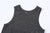 Deluxeware TNKP-00 Heavyweight Ribbed Knit Tank Top Neck Dark Grey