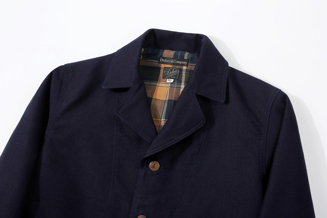 Dalee’s & Co. Spector KOT indigo cotton code cloth sack jacket made in Japan