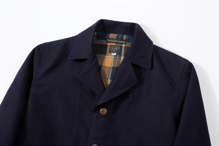 Dalee’s & Co. Spector KOT indigo cotton code cloth sack jacket made in Japan