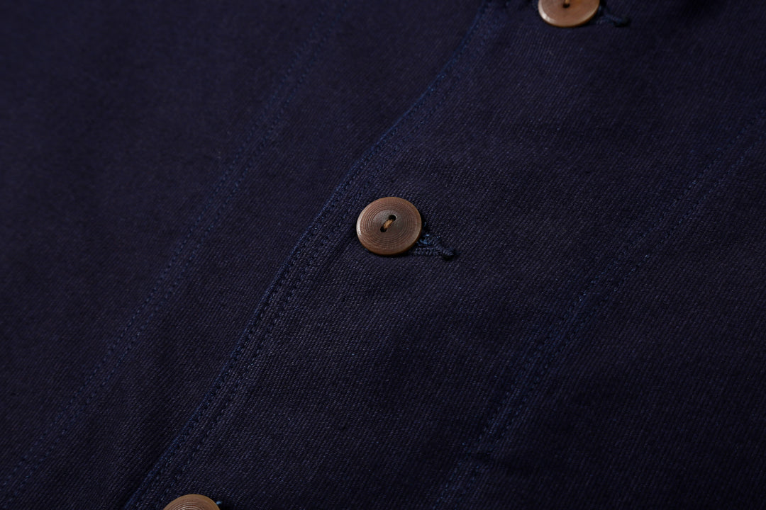 Dalee’s & Co. Spector KOT indigo cotton code cloth sack jacket made in Japan