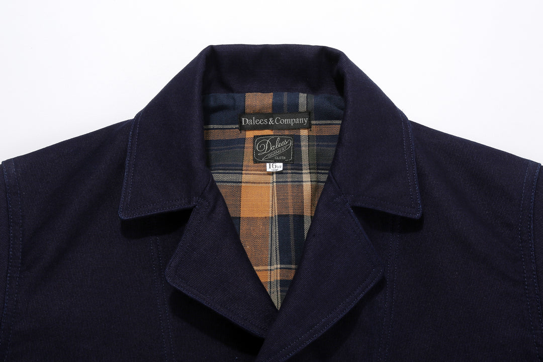 Dalee’s & Co. Spector KOT indigo cotton code cloth sack jacket made in Japan