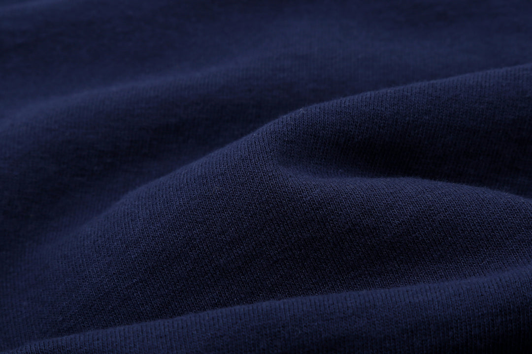 Deluxeware M300 “Azuma-Knit” Lightweight Mock Neck Sweatshirt Made in Japan Fabric Close Up
