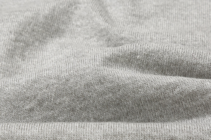 Un-Useless 170204 linen KNITEE short sleeve crew neck knit T-shirt made in Japan fabric close up