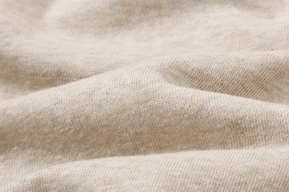 Warehouse Lot 401 plain loopwheel crewneck sweatshirt made in Japan vintage style oatmeal fabric detail