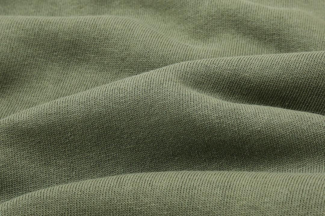 Warehouse Lot 401 plain loopwheel crewneck sweatshirt made in Japan vintage style fabric close up