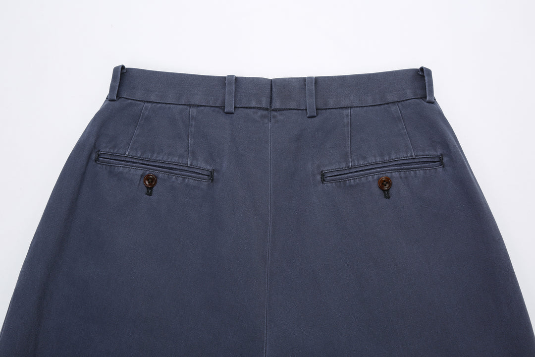 Neat 26-01NC Classic Wide Tapered Chinos - Faded Navy