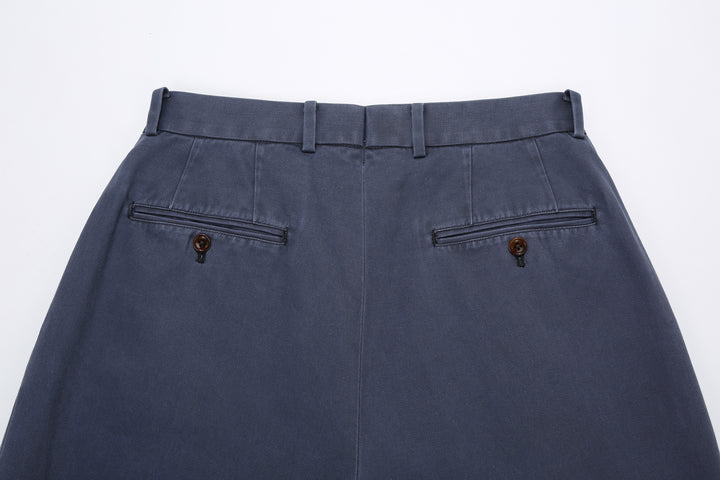 Neat 26-01NC Classic Wide Tapered Chinos - Faded Navy