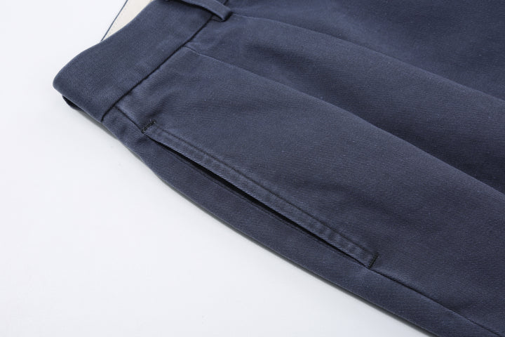 Neat 26-01NC Classic Wide Tapered Chinos - Faded Navy