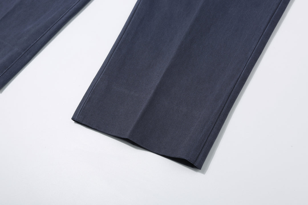 Neat 26-01NC Classic Wide Tapered Chinos - Faded Navy