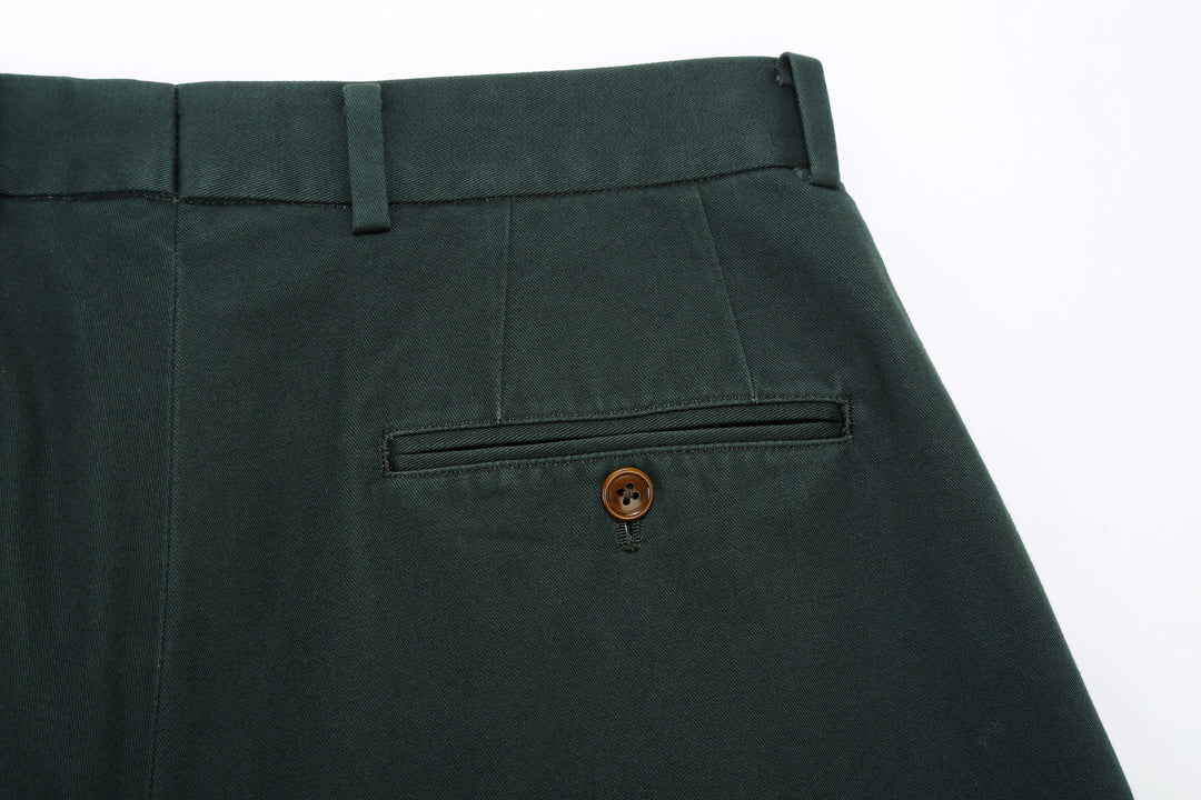 NEAT 26-01NC wide tapered trousers Japanese chino pants back pocket
