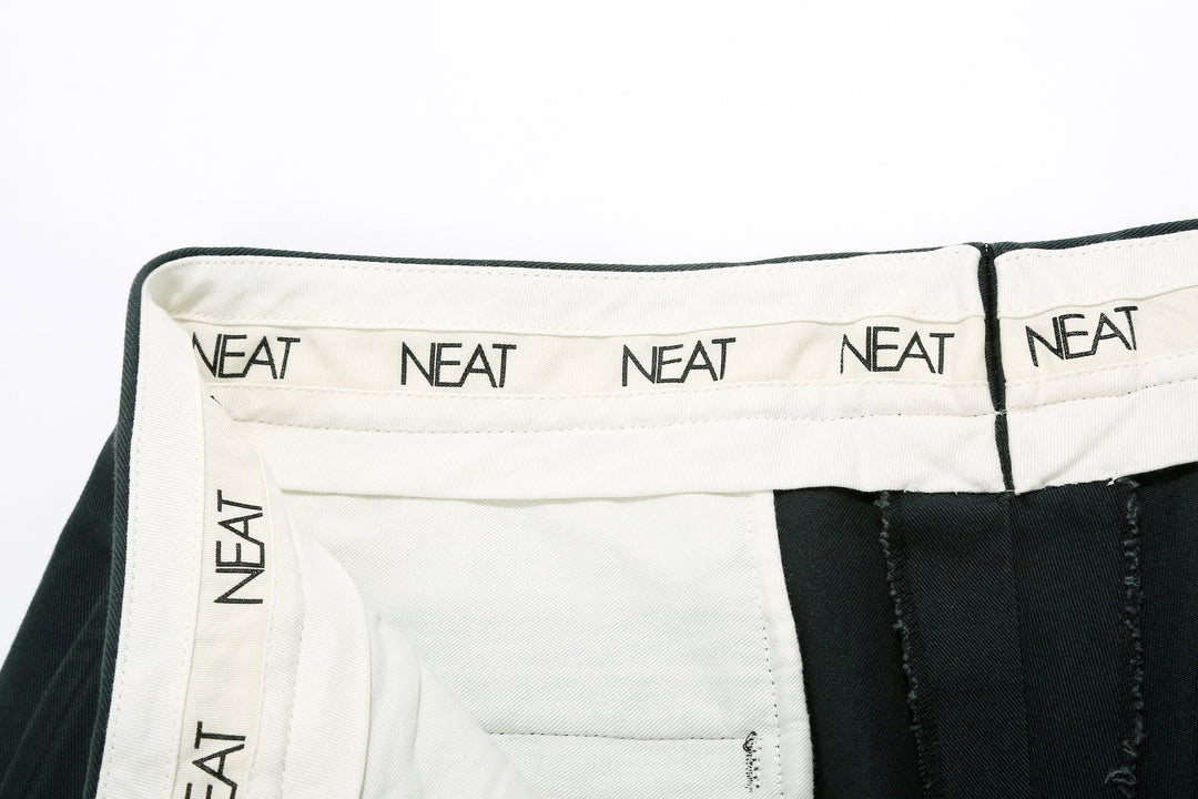 Neat 26-01NC Classic Wide Tapered Chinos - Charcoal