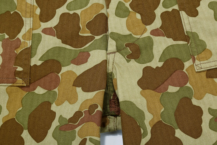 Boncoura Duck Hunter Camo US Army Baker Pants - Wide Straight Fit Made in Japan Crotch Seam