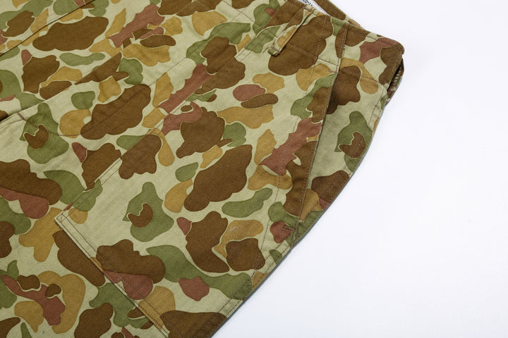 Boncoura Duck Hunter Camo US Army Baker Pants - Wide Straight Fit Made in Japan Left Pocket