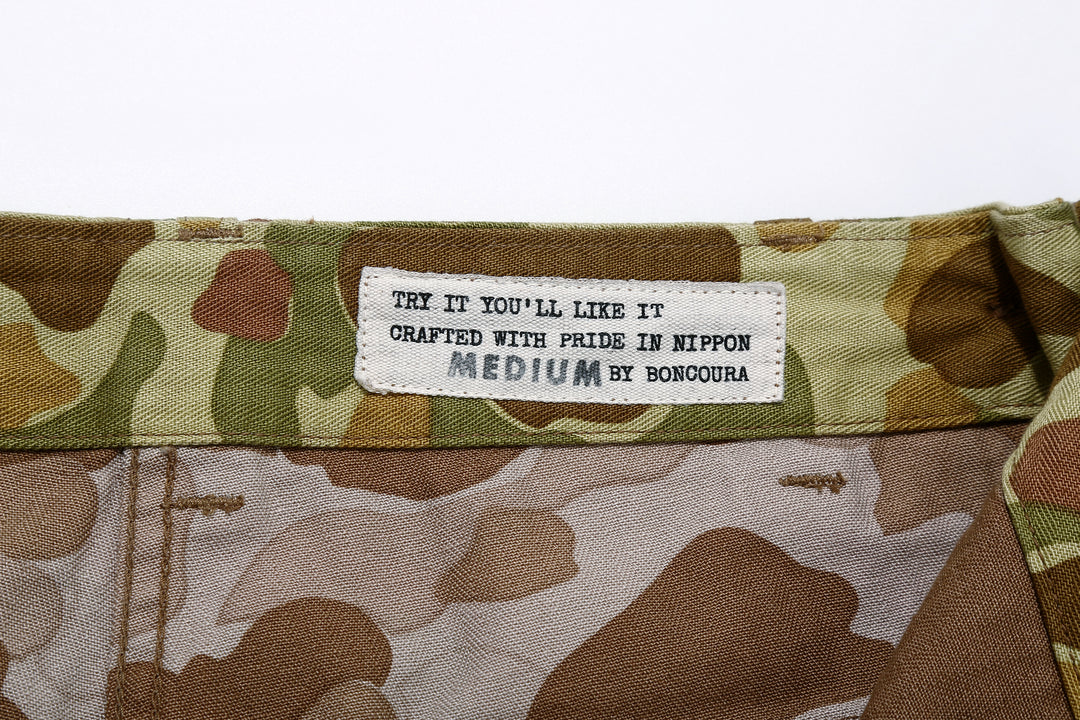 Boncoura Duck Hunter Camo US Army Baker Pants - Wide Straight Fit Made in Japan Size Label