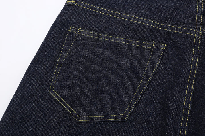 Boncoura 43XX WWII Natural Indigo Dyed Selvedge Denim 15th Anniversary Model Made in Japan back pocket left