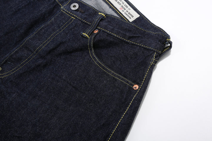 Boncoura 43XX WWII Natural Indigo Dyed Selvedge Denim 15th Anniversary Model Made in Japan left front pocket