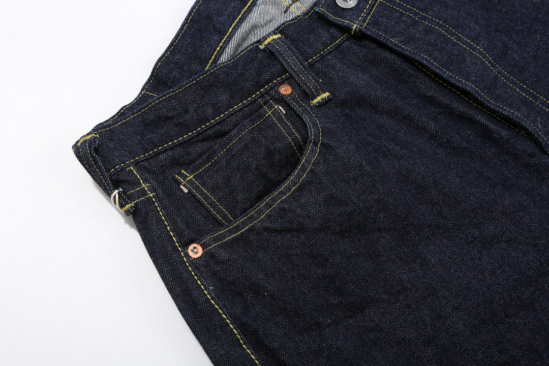Boncoura 43XX WWII Natural Indigo Dyed Selvedge Denim 15th Anniversary Model Made in Japan right pocket