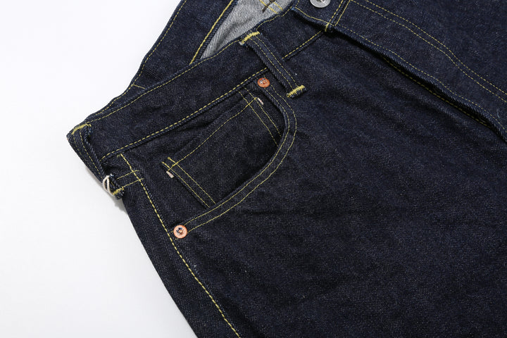 Boncoura 43XX WWII Natural Indigo Dyed Selvedge Denim 15th Anniversary Model Made in Japan right pocket