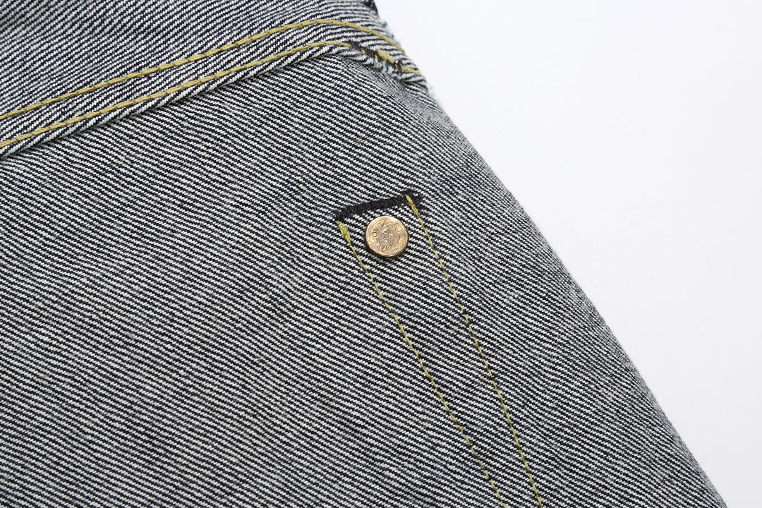 Boncoura 43XX WWII Natural Indigo Dyed Selvedge Denim 15th Anniversary Model Made in Japan hide rivet