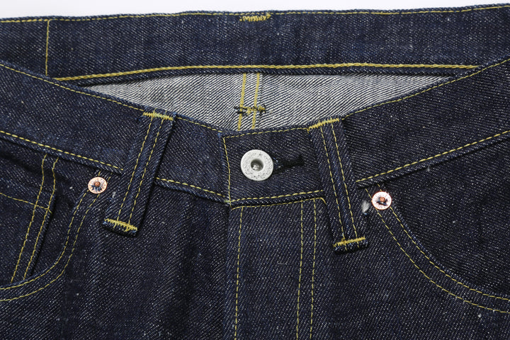 Samurai Jeans S2000HXII Samurai Cotton 15.8oz GL3 Selvedge Denim - Wide Striaght Fit top button