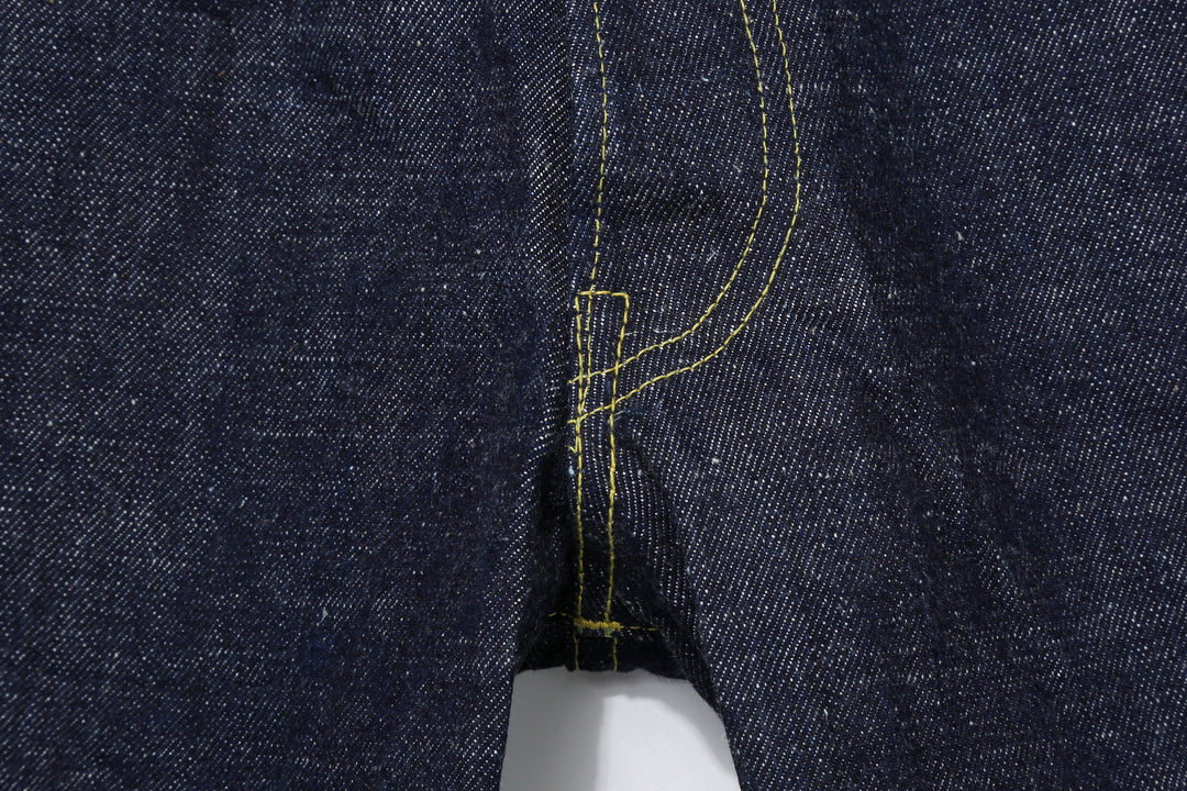 Samurai Jeans S2000HXII Samurai Cotton 15.8oz GL3 Selvedge Denim - Wide Striaght Fit crotch seam