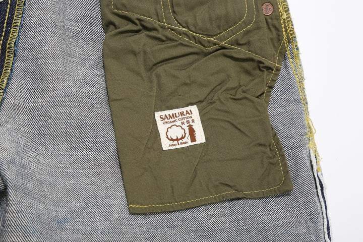 Samurai Jeans S2000HXII Samurai Cotton 15.8oz GL3 Selvedge Denim - Wide Striaght Fit pocket bag