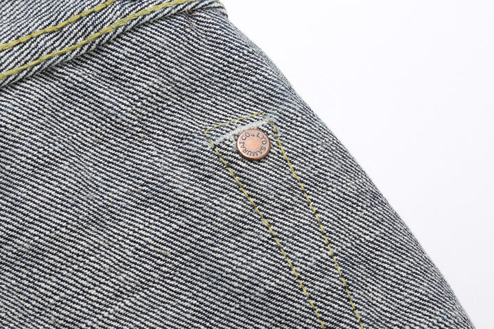Samurai Jeans S2000HXII Samurai Cotton 15.8oz GL3 Selvedge Denim - Wide Striaght Fit hidden rivet