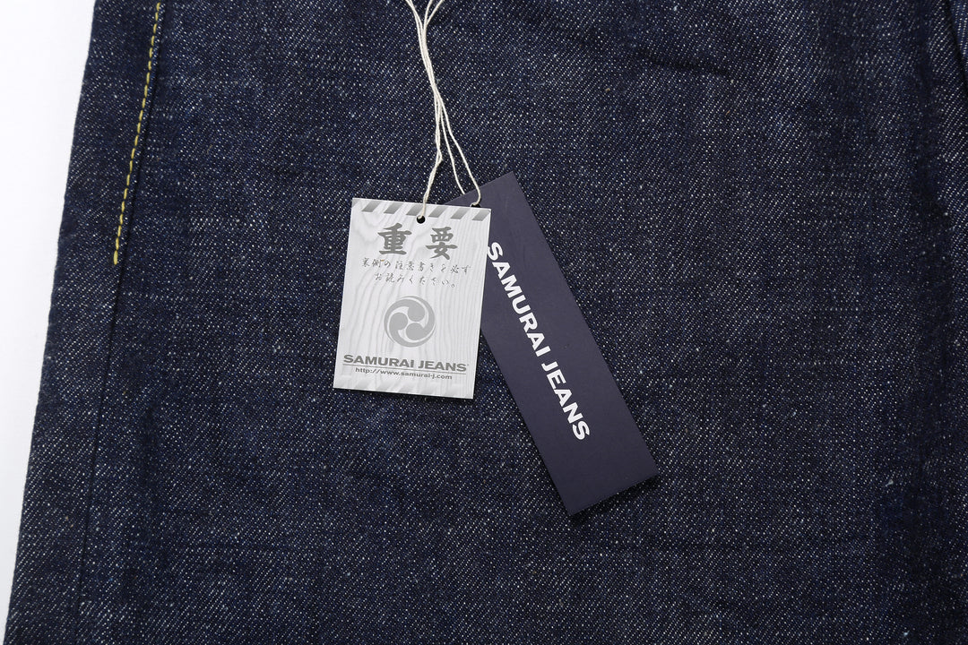 Samurai Jeans S2000HXII Samurai Cotton 15.8oz GL3 Selvedge Denim - Wide Striaght Fit paper tag