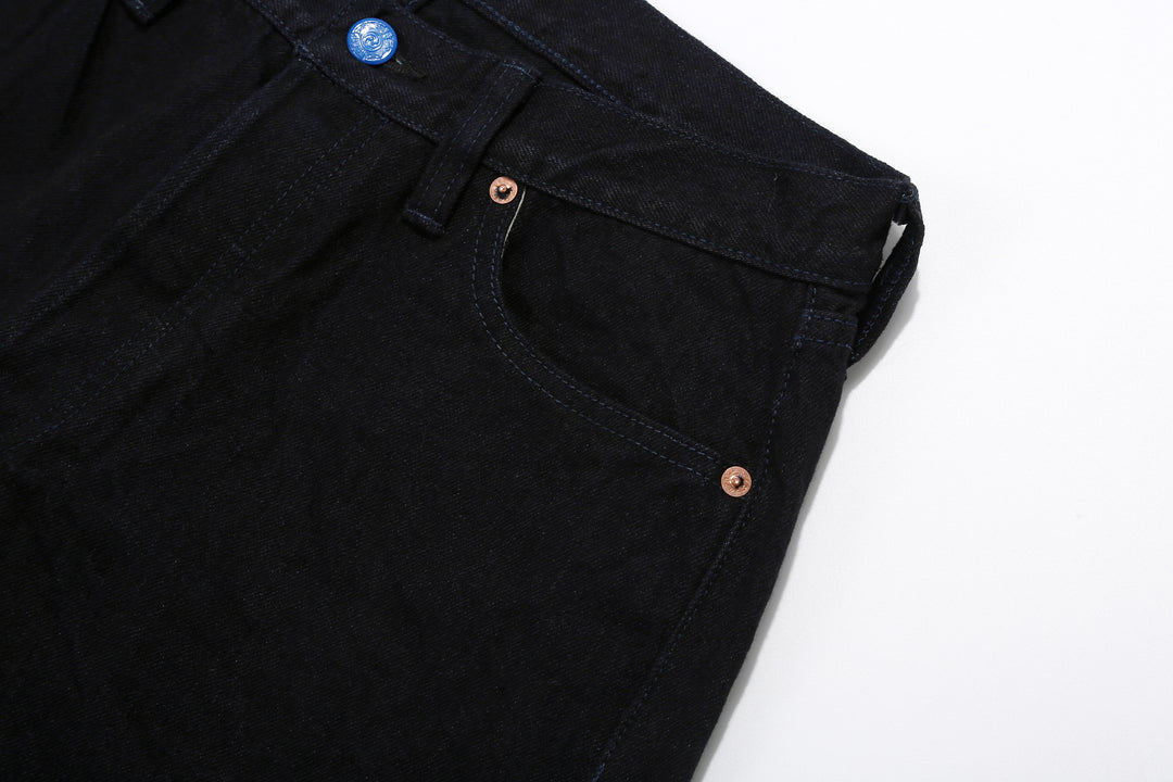 Samurai Jeans S0510XX-BOB Black on Blue 15oz selvedge denim regular straight fit made in Japan left pocket