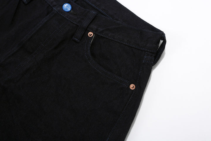 Samurai Jeans S0510XX-BOB Black on Blue 15oz selvedge denim regular straight fit made in Japan left pocket
