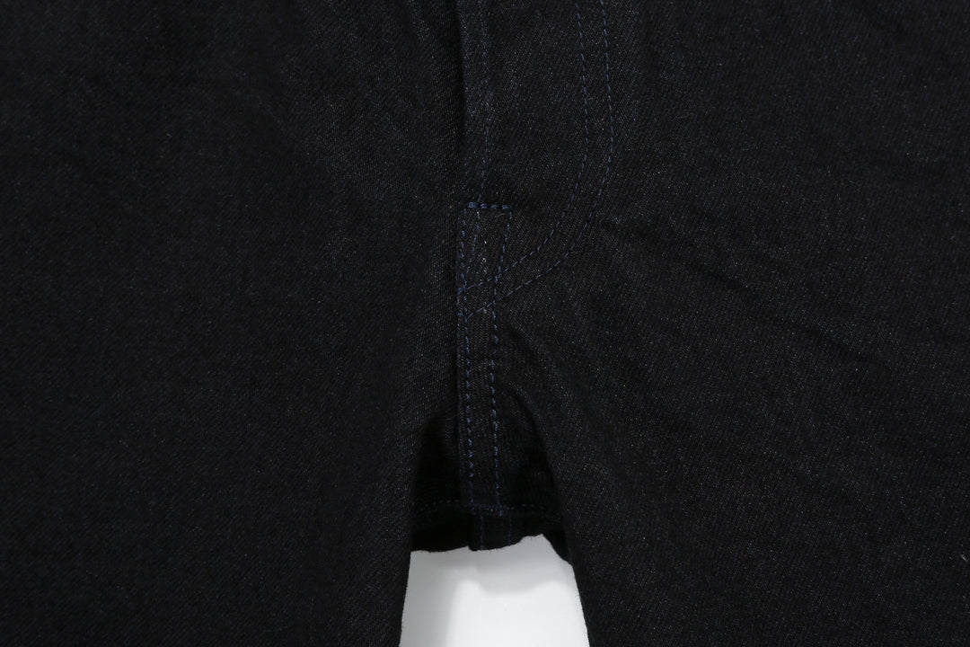 Samurai Jeans S0510XX-BOB Black on Blue 15oz selvedge denim regular straight fit made in Japan crotch seam