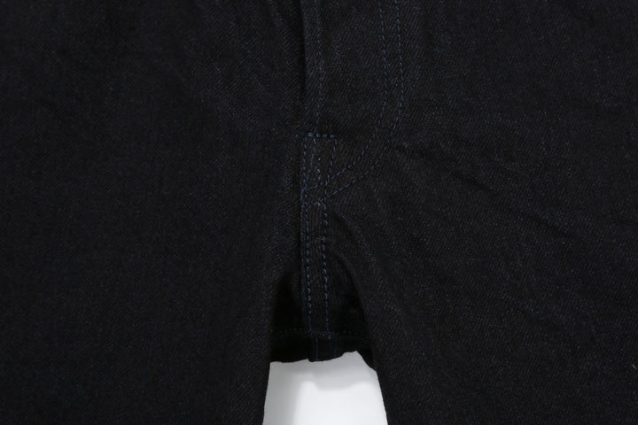 Samurai Jeans S0510XX-BOB Black on Blue 15oz selvedge denim regular straight fit made in Japan crotch seam
