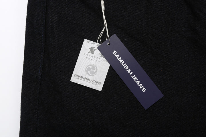 Samurai Jeans S0510XX-BOB Black on Blue 15oz selvedge denim regular straight fit made in Japan tag