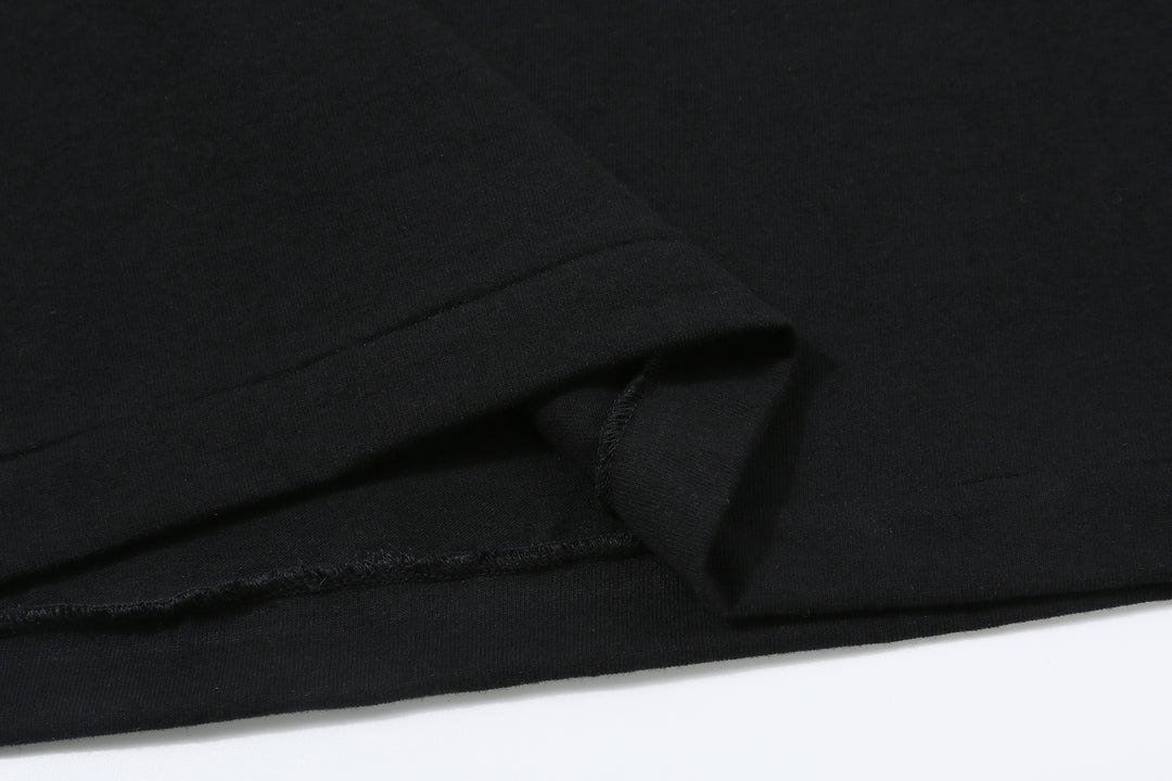 Attractions x MASA SCULP AM0001 Black Cat Pocket T-Shirt Black – Single-Stitched Hem Detail