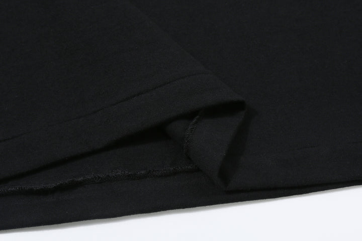 Attractions x MASA SCULP AM0001 Black Cat Pocket T-Shirt Black – Single-Stitched Hem Detail