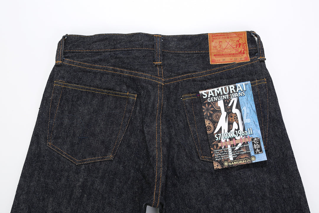 Samurai Jeans S710XX19ozII "Kiwami" Selvedge Denim - Slim Straight Fit