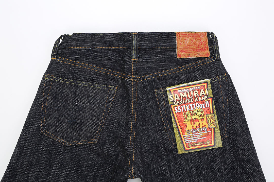 Samurai Jeans S511XX19ozII "Kiwami" Selvedge Denim - Slim Tapered Fit