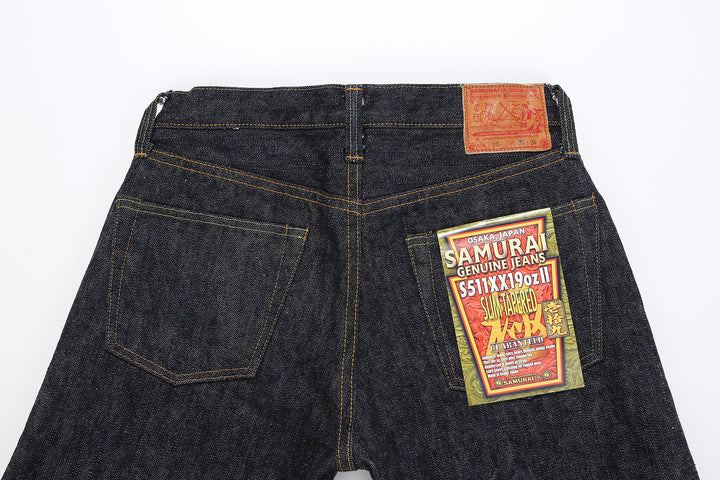 Samurai Jeans S511XX19ozII "Kiwami" Selvedge Denim - Slim Tapered Fit