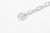Moto BR-03 handmade chain bracelet eagle silver K18 gold accent Japan handcrafted bracelet close up