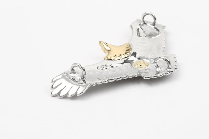 Moto Hideo Motoike EG-01 Eagle Pendant with K18 Gold Accent – Large