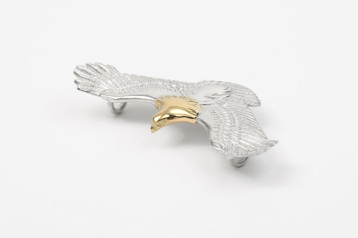 Moto EG-02 eagle silver pendant medium K18 gold accent native style Japan handcrafted jewelry head gold 