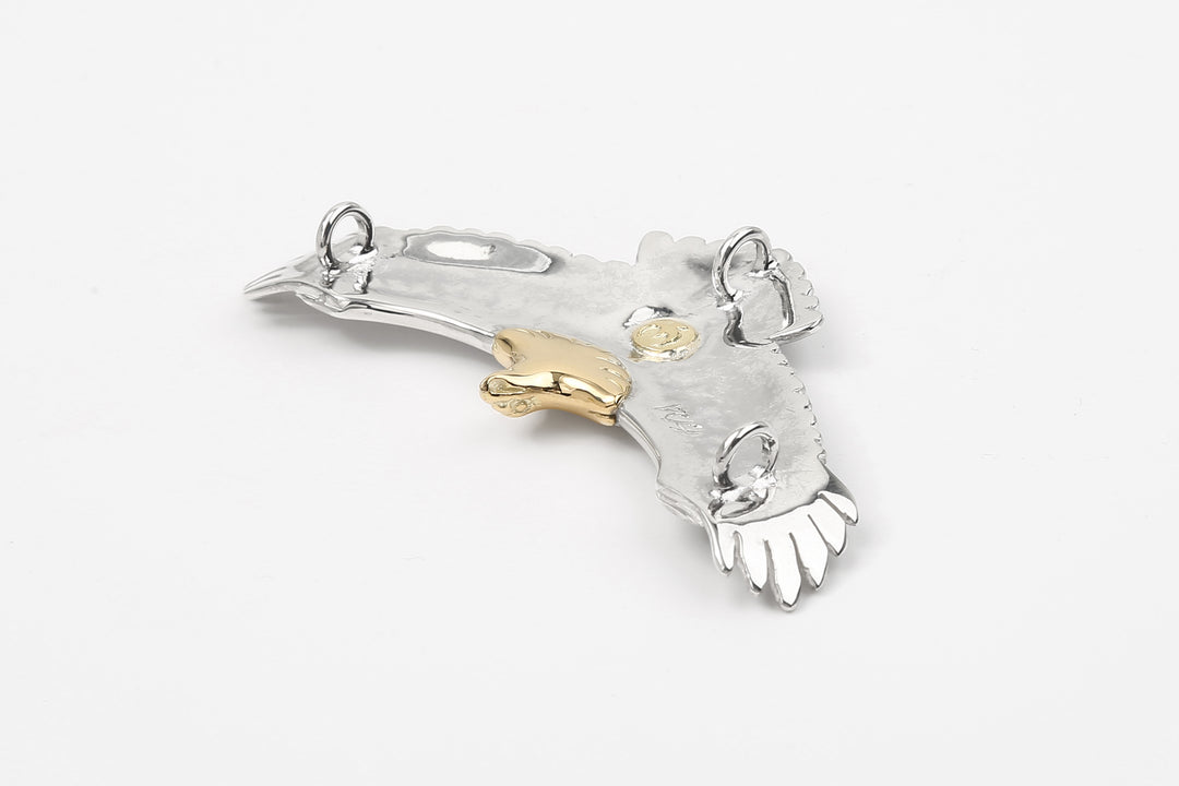 Moto Hideo Motoike EG-01 Eagle Pendant with K18 Gold Accent – Large