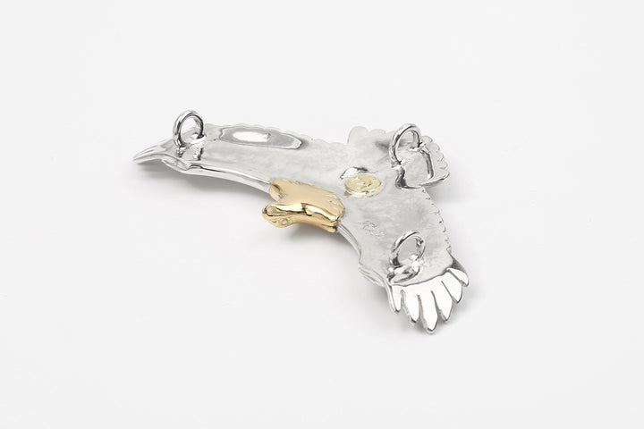 Moto Hideo Motoike EG-01 Eagle Pendant with K18 Gold Accent – Large